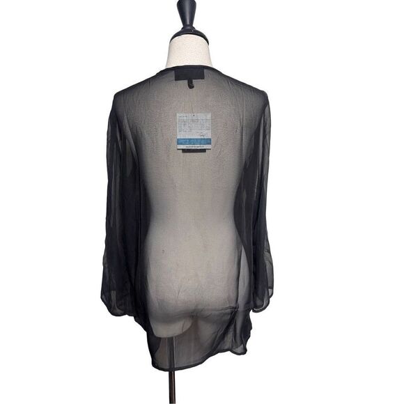 Anthony Original NWT Black Embellished Sheer Tunic, Blouse, Dress Size 8 - Picture 5 of 6